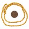 The Bead Chest Vintage Japanese Rice Pearl Beads: 3mm Lustrous Artisan Beads from Japan | Dark Gold | Full Strand